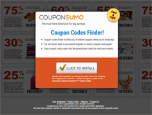Tablet Screenshot of couponsumo.com